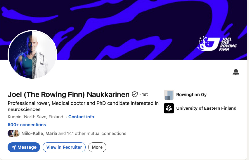 Optimoitu LinkedIn-profiili
