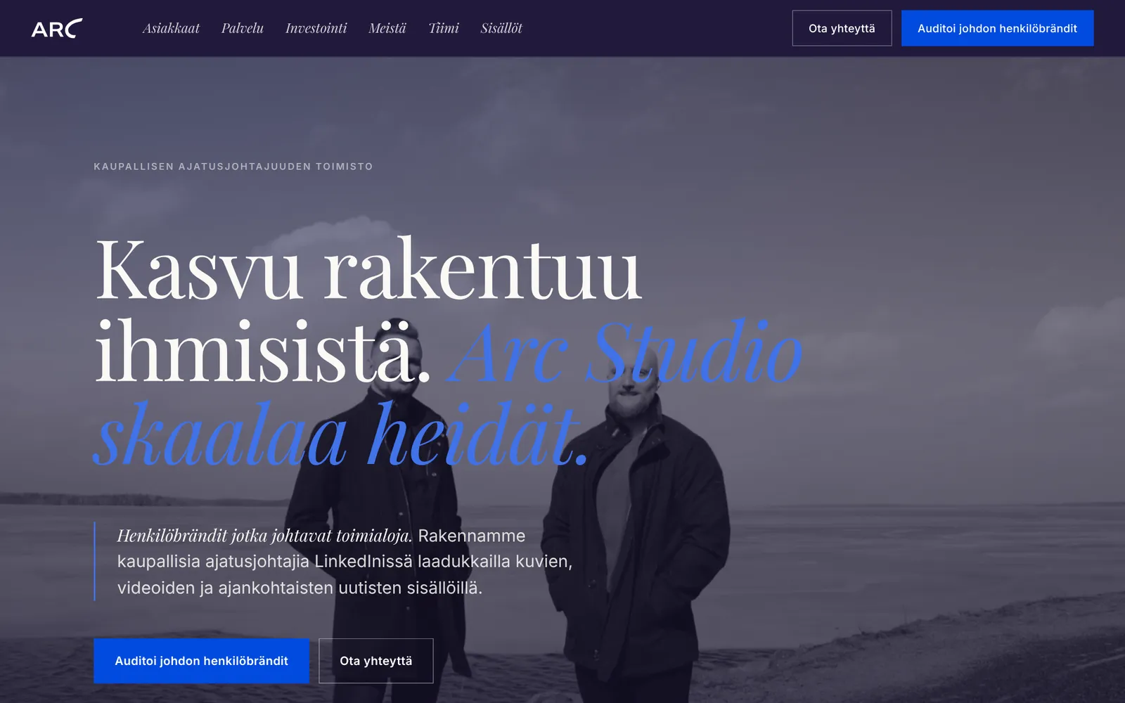 Arc Studio: etusivu